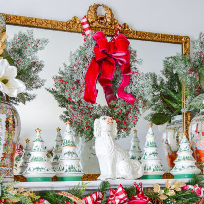 frosted cedar red berry wreath