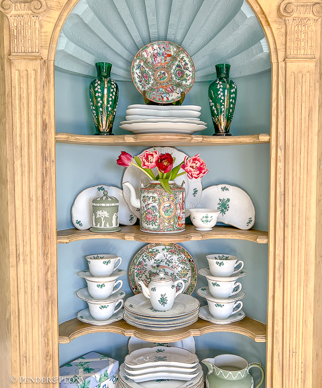 5 tips to style your hutch with china and antiques