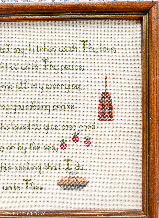Warm All My Kitchen Cross Stitch - Image 2