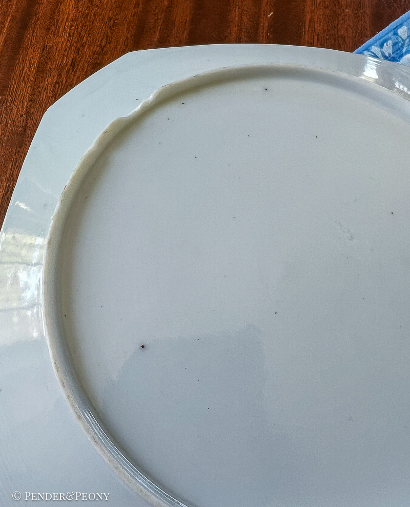 Rose Medallion Octagon Square Plates - Image 7