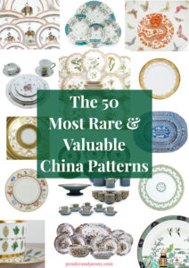 The 50 most rare and valuable china patterns - collage post banner