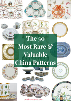 The 50 most rare and valuable china patterns - collage post banner
