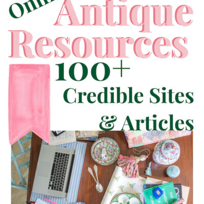 P&P's Library of Online Antique Resouces: 100+ credible sites and articles to help identify, authenticate, and value antiques in 9 different categories.