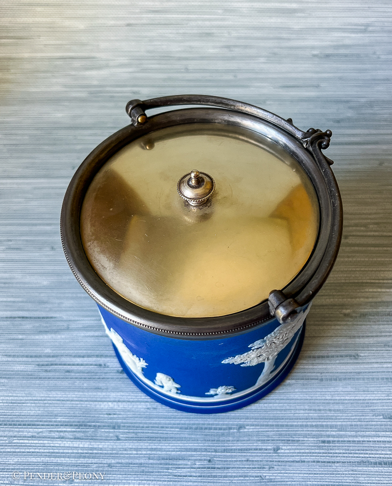 Blue Wedgwood Dipped Jasper Biscuit Barrels - Image 10