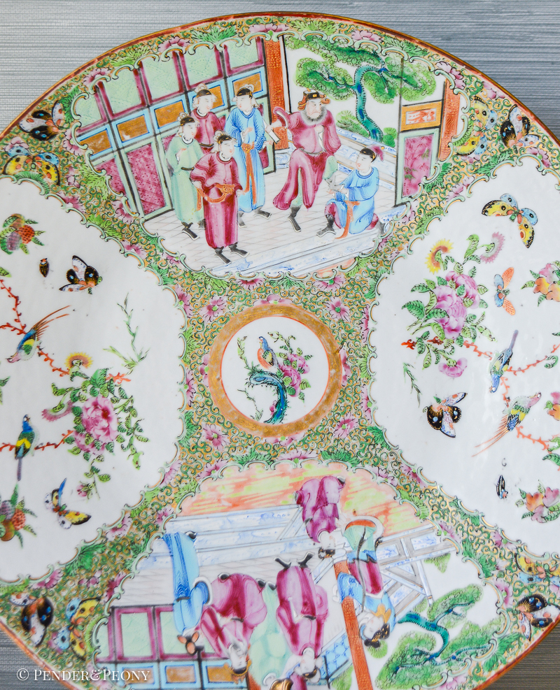 Antique Rose Medallion Charger - Image 4