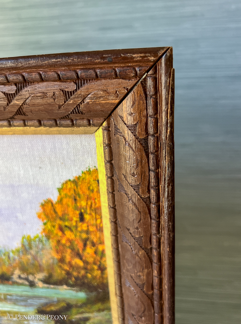 Autumnal Landscape Painting on Board - Image 5