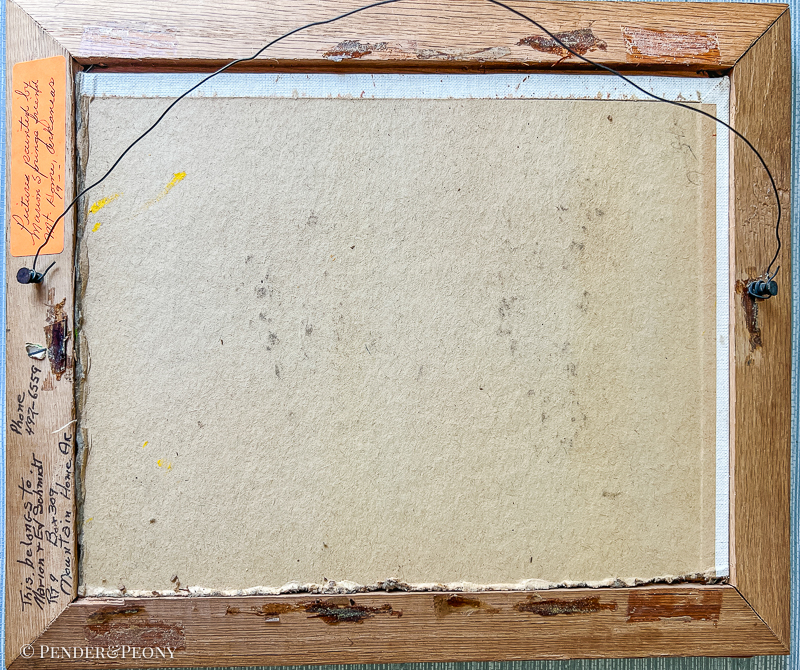 Autumnal Landscape Painting on Board - Image 7