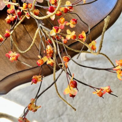 detail view of bittersweet garland