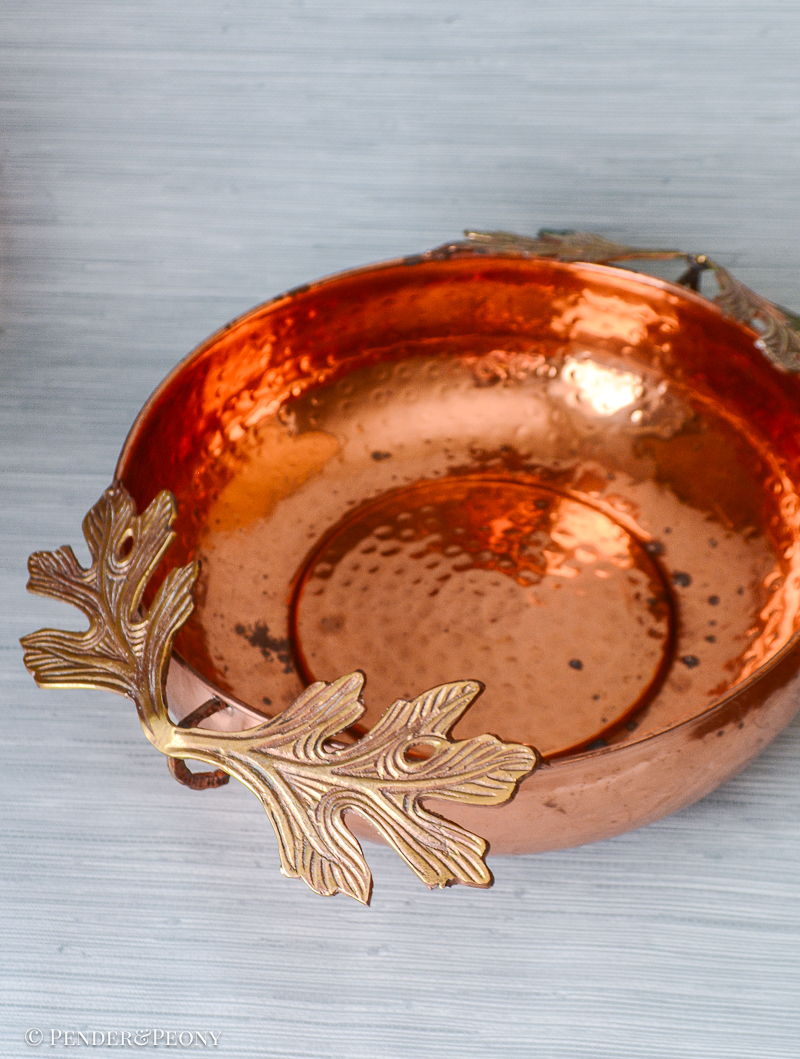 The perfect accent for fall just fill with mini pumpkins!