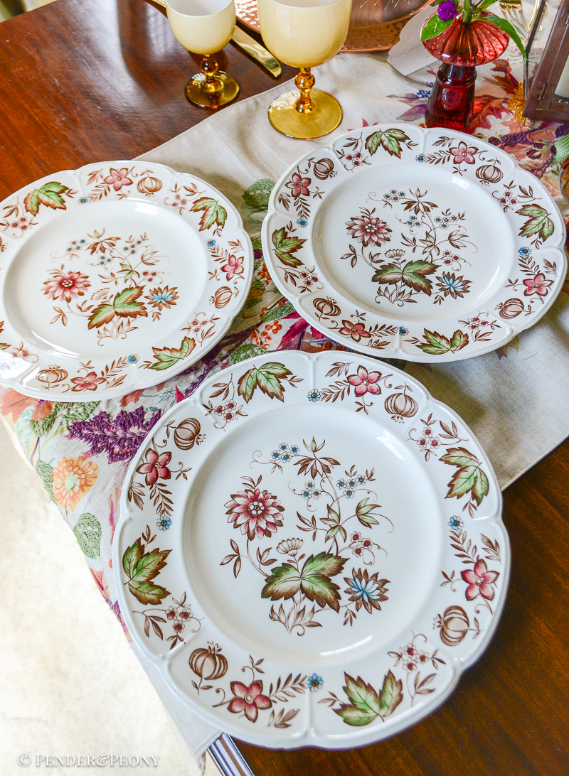 Johnson Bros Windsor Ware Malvern multi-colored