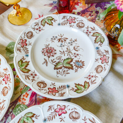 Johnson Bros Windsor Ware Malvern multi-colored