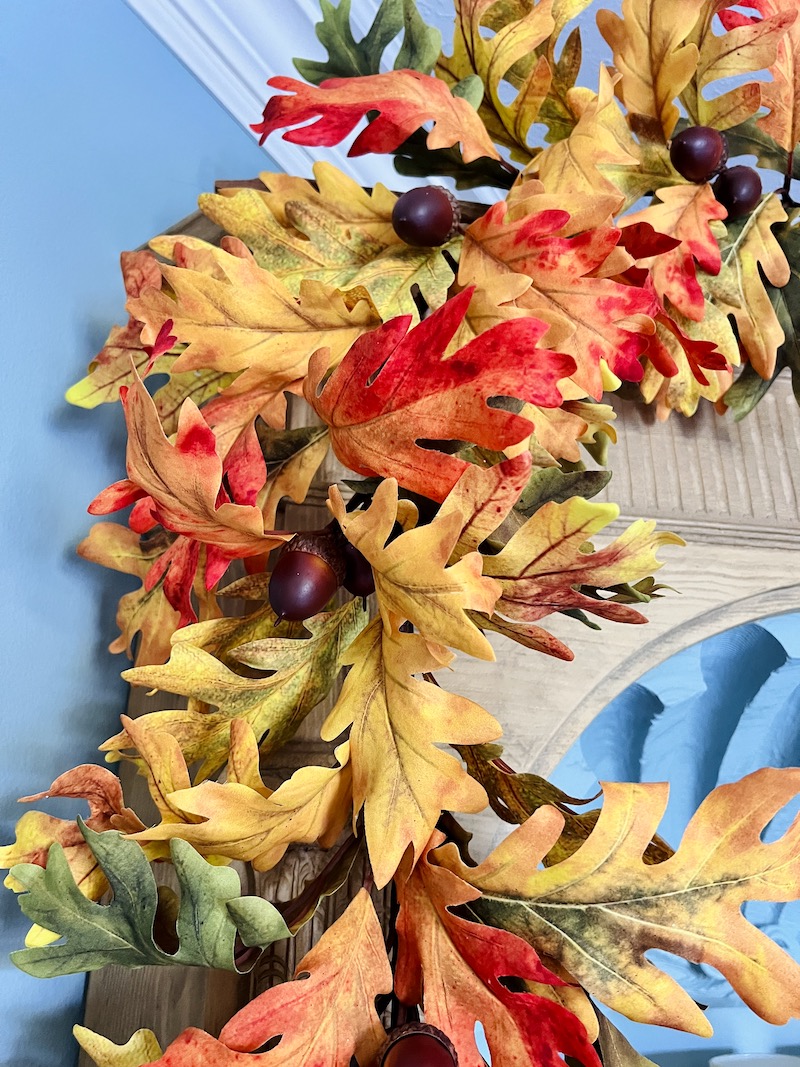 48" Oak Leaf & Acorn Garland - Image 2