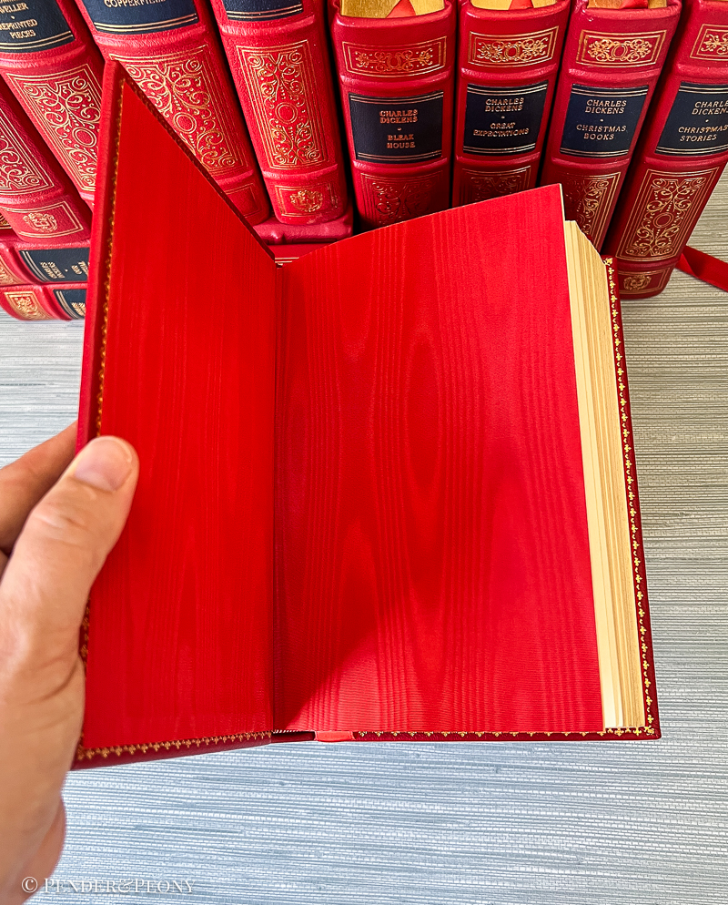 Oxford Library of Charles Dickens, Red Leather Books - Image 3
