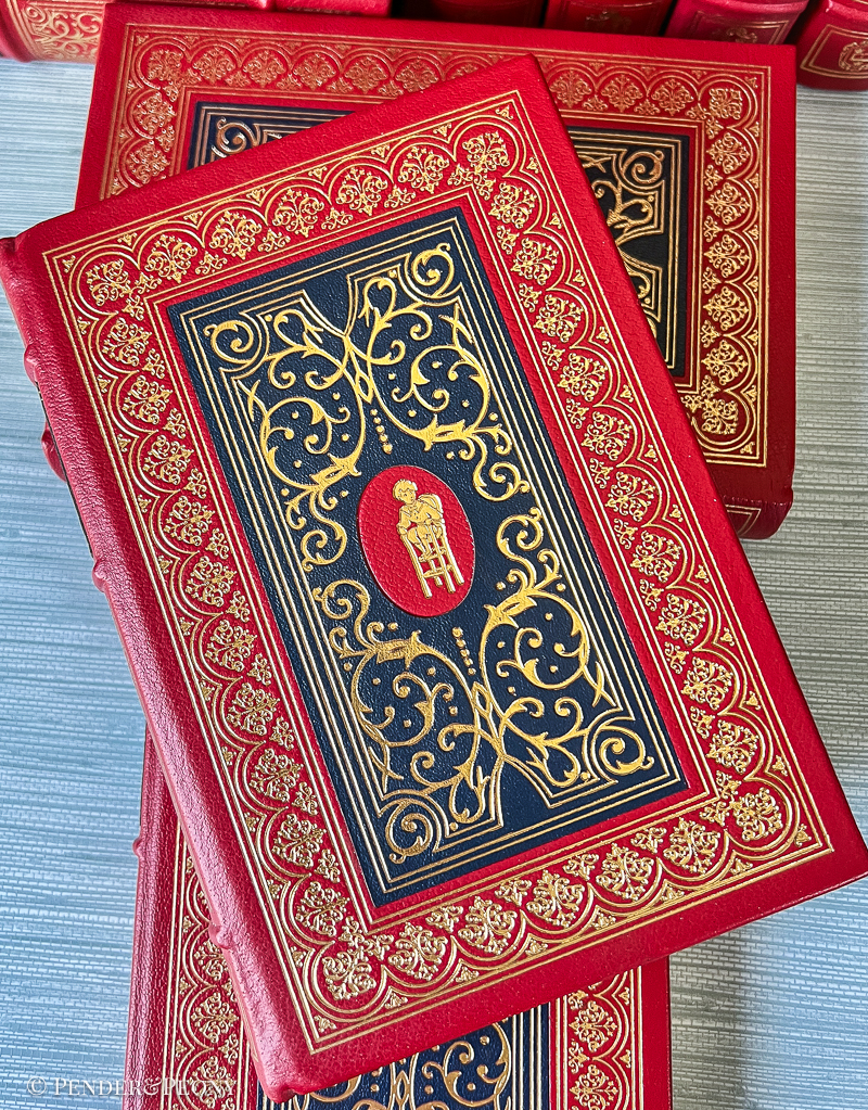 Oxford Library of Charles Dickens, Red Leather Books - Image 7