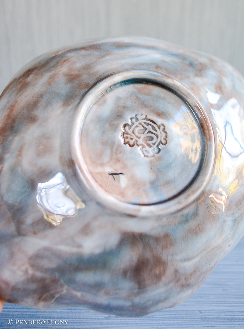 Griffen, Smith & Hill Etruscan Majolica Hops Bowl - Image 3