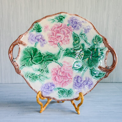 Griffin, Smith & Hill Etruscan Geranium Cake Plate