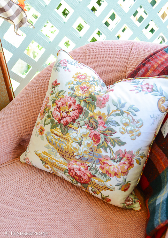 Floral pillow