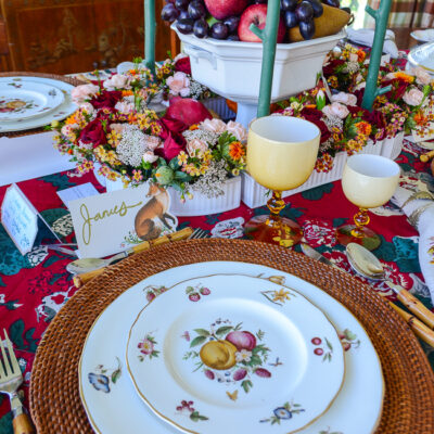 Royal Worcester Delecta bone china featuring fruit and floral hand painted designs