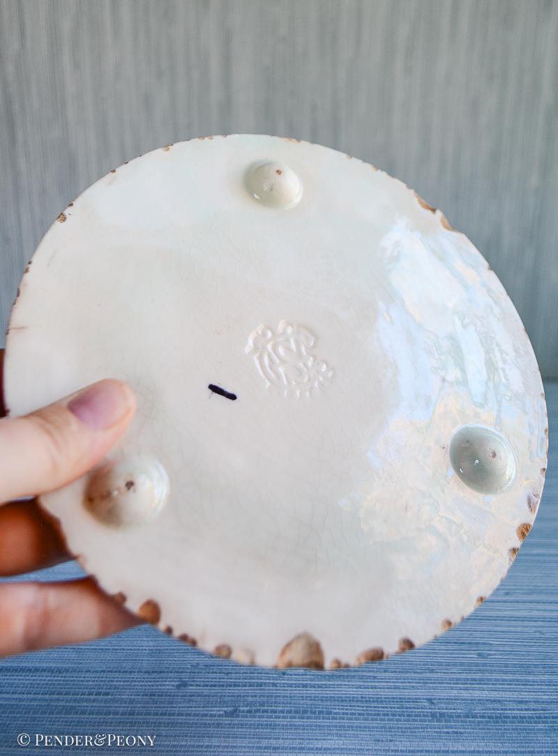 Etruscan Majolica Trivet, GS&H - Image 3