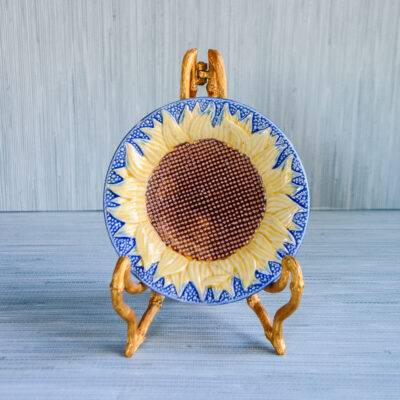 Griffin, Smith & Hill Etruscan Majolica sunflower plate