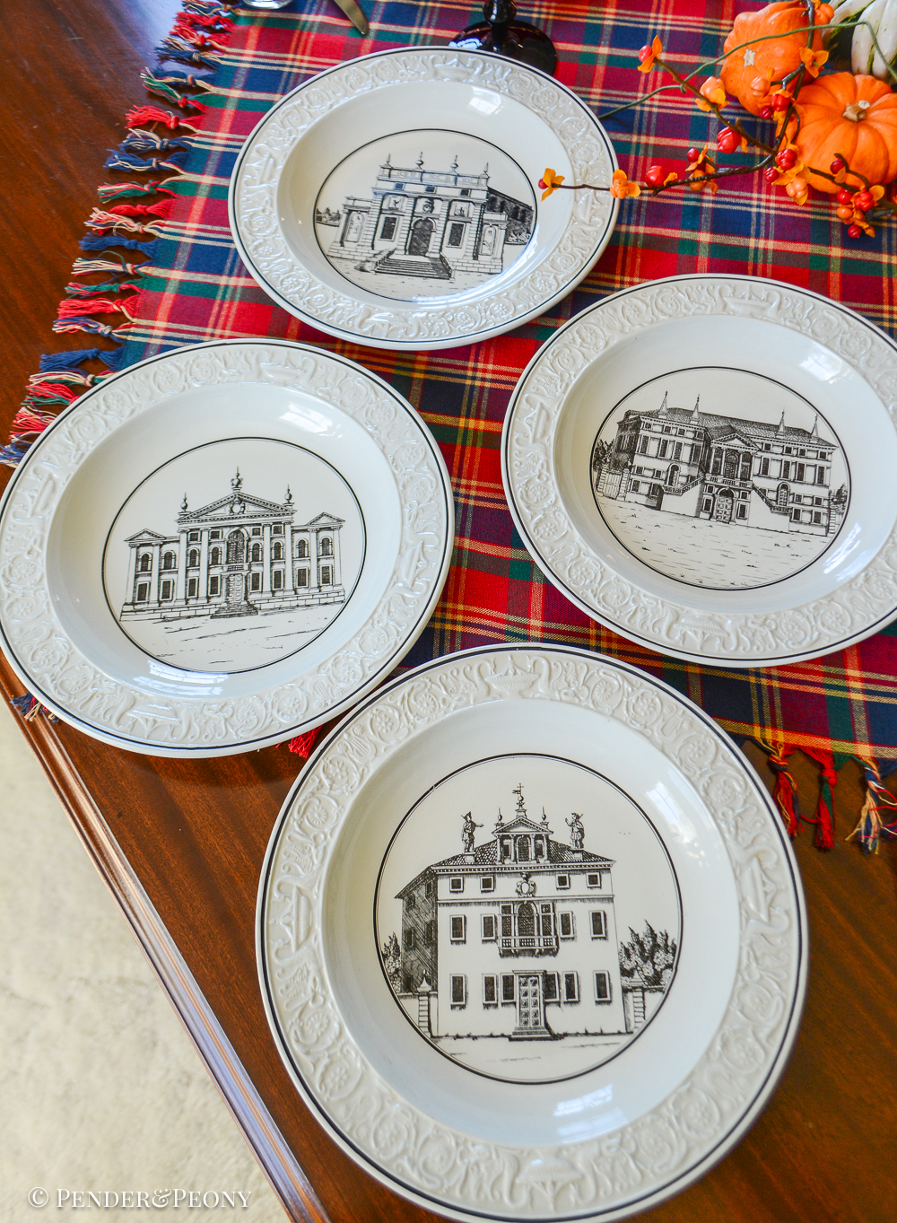 Mottahedeh creil transferware creamware architectural bowls