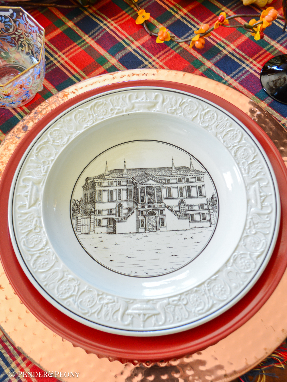 Mottahedeh creil transferware creamware architectural bowls