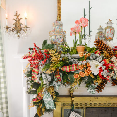 Grand Botanical Garland - 36" SNOWY CASCADE PINE SPRAY