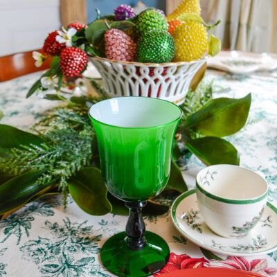 Carlo Moretti emerald goblets