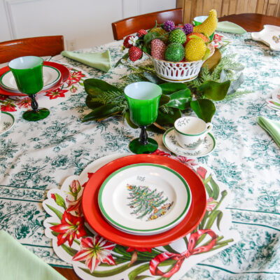 Vintage Spode Christmas tree dishes