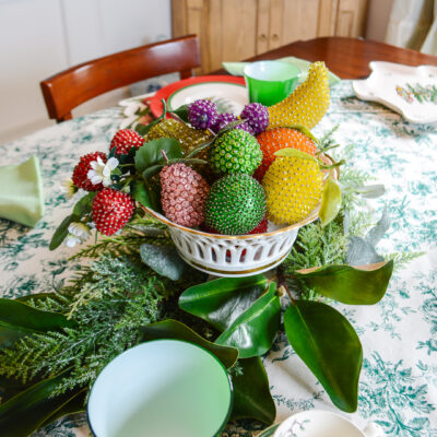 Old Paris pierced compote