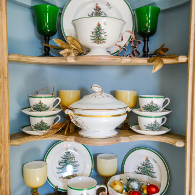 Vintage Spode Christmas tree dishes