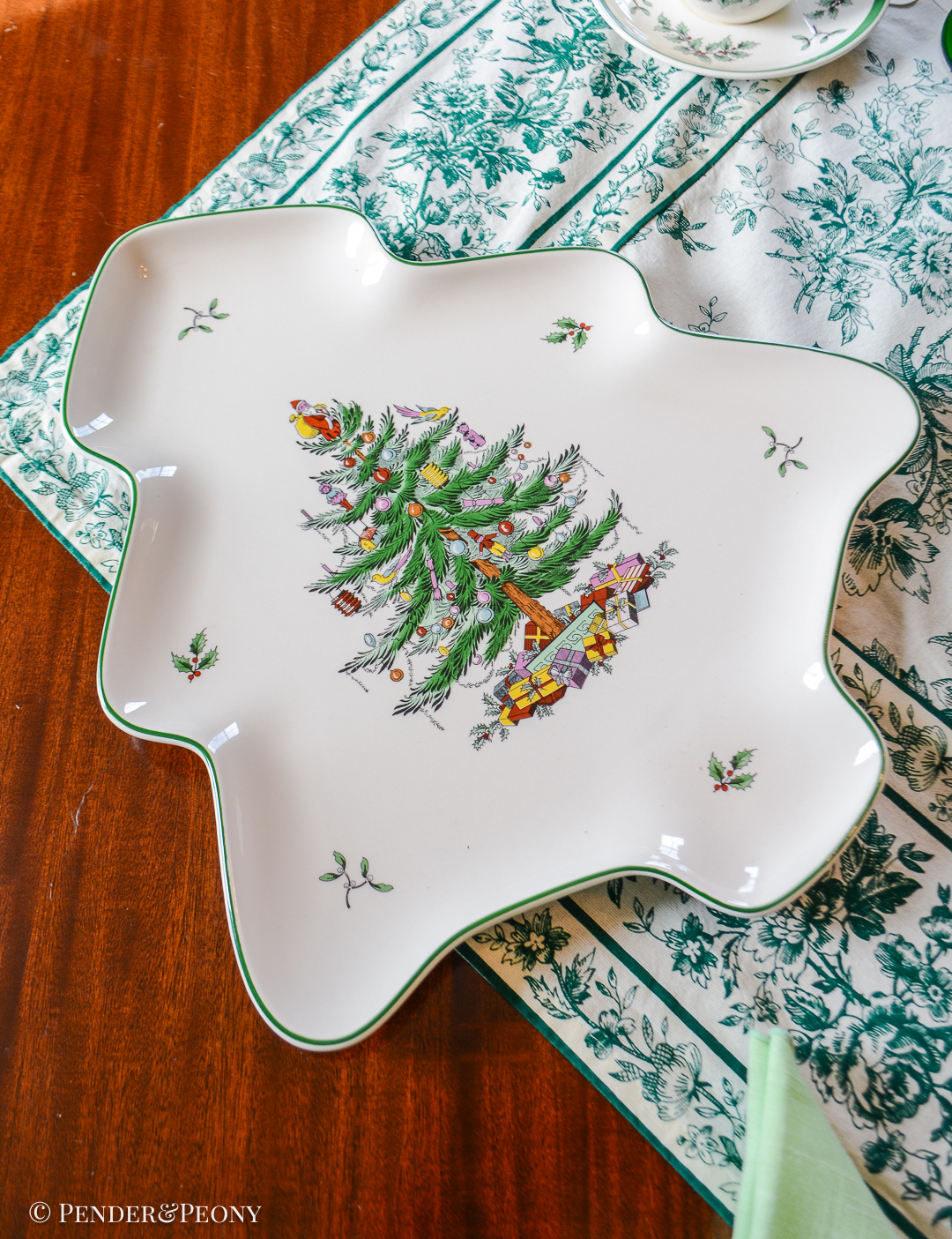 Spode Christmas tree platter