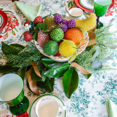Vintage beaded fruit