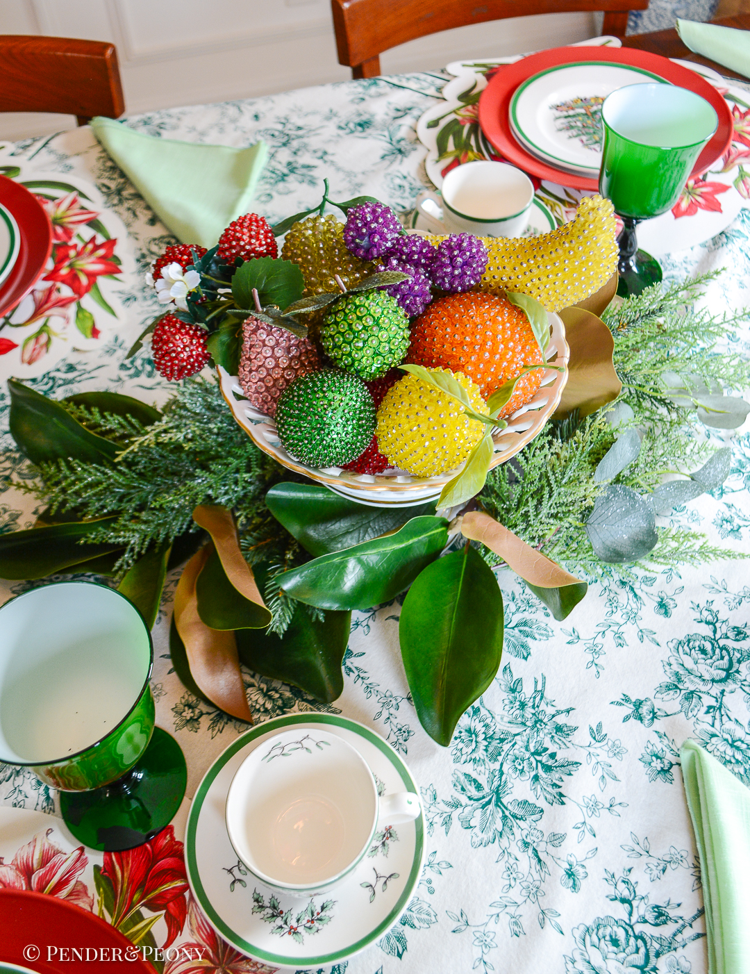 Vintage beaded fruit
