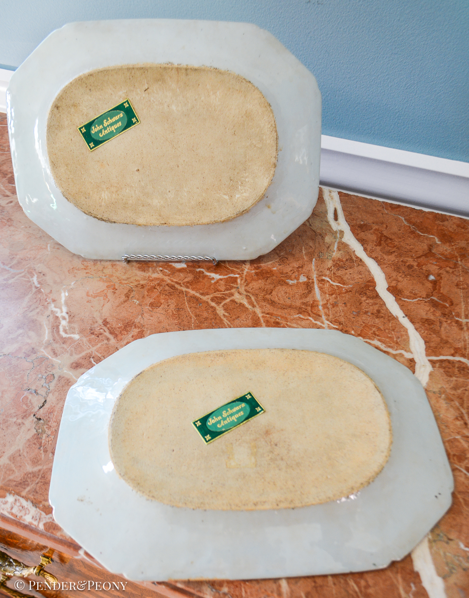 Pair of Chinese Export Famille Rose Platters, 18th Century - Image 5