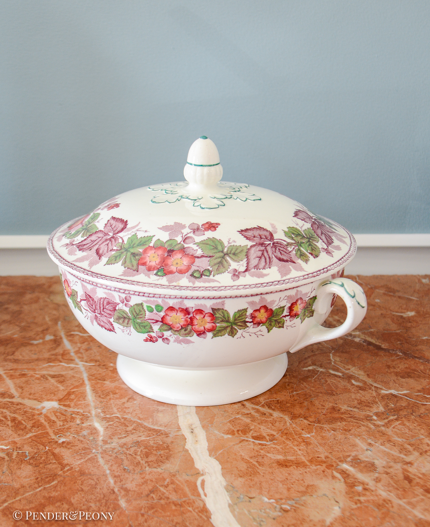 Wedgwood Bramble covered dish with handles