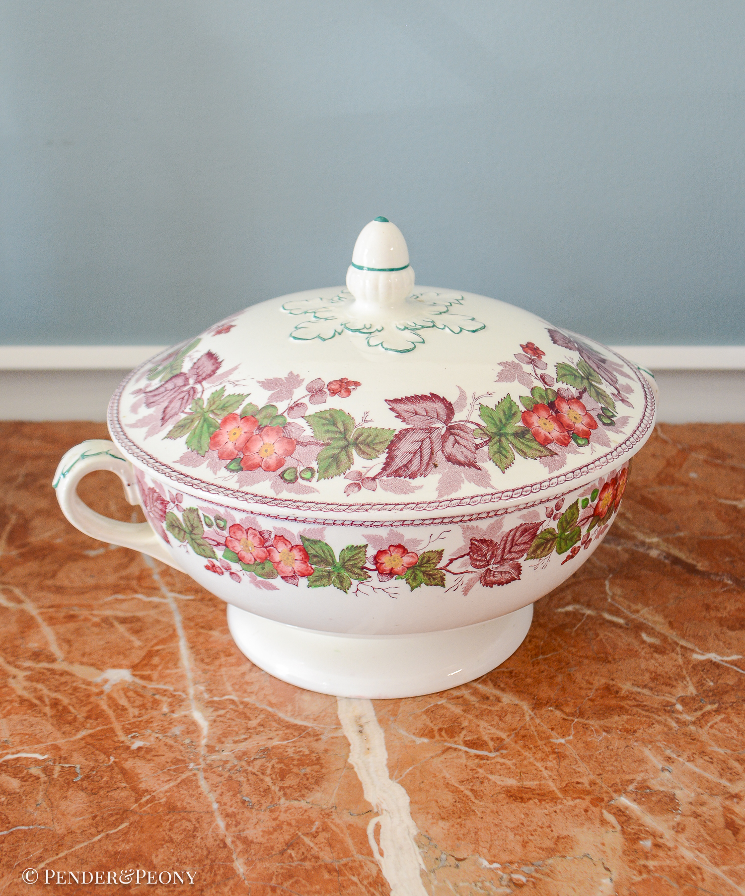 Wedgwood Bramble covered dish with handles