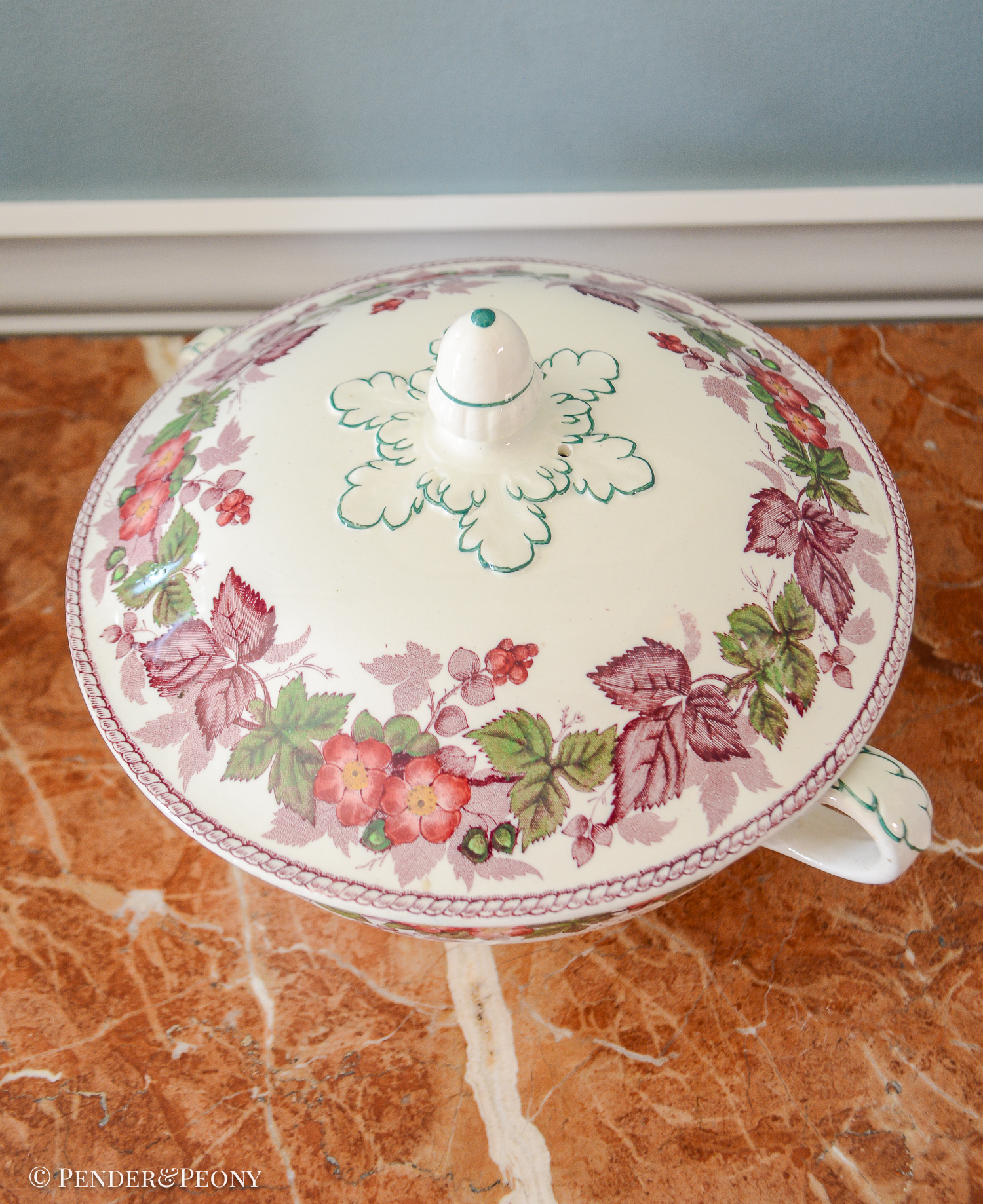 Wedgwood Bramble covered dish with handles