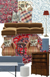 Family Room Design Idea board