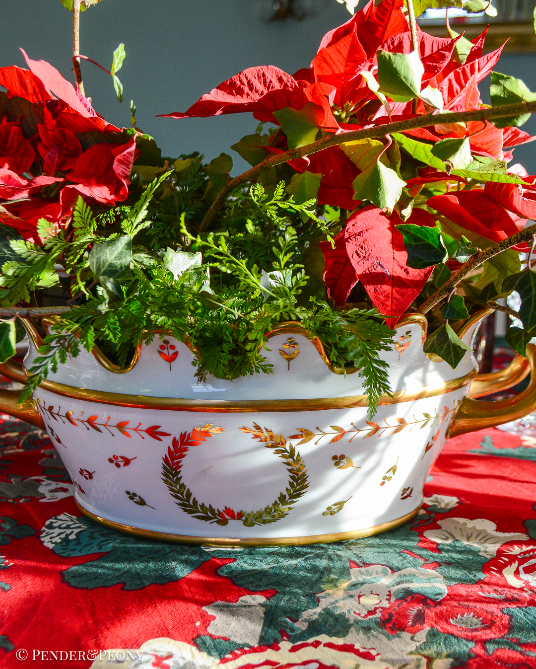 Chinese reproduction of Sevres monteith for Napoleon I