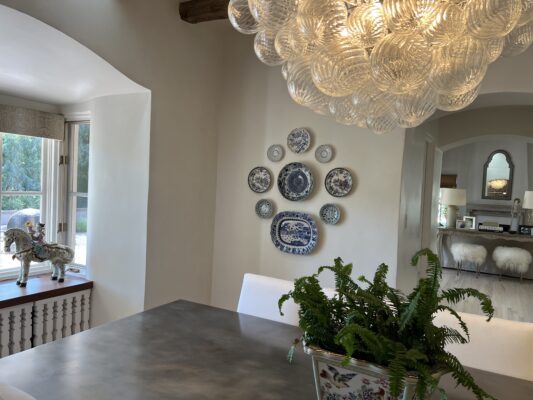 Blue & white Plate Wall