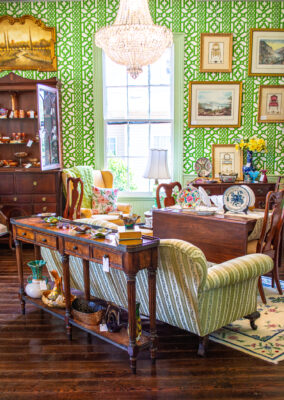 Emerald Chandelier - Tea Room