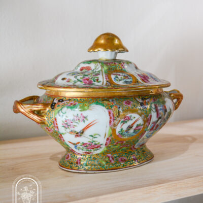 Rose Medallion sauce tureen