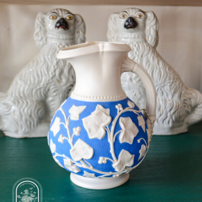 Sam Alcock & Co. Ivy Relief-Molded Parian Jug