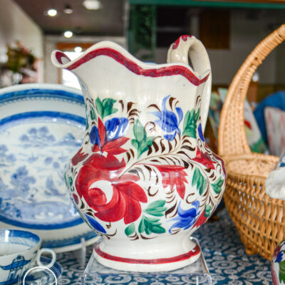 Adam's rose style creamware jug