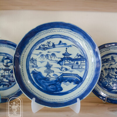Antique Blue Canton Plates