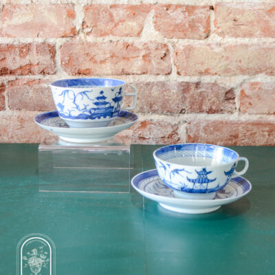Blue Canton Teacups