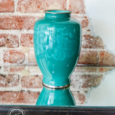 Sato musen-shippo green vase