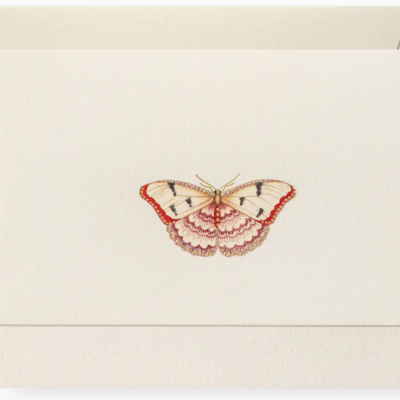 Pink Butterfly Notecards, Set of 6