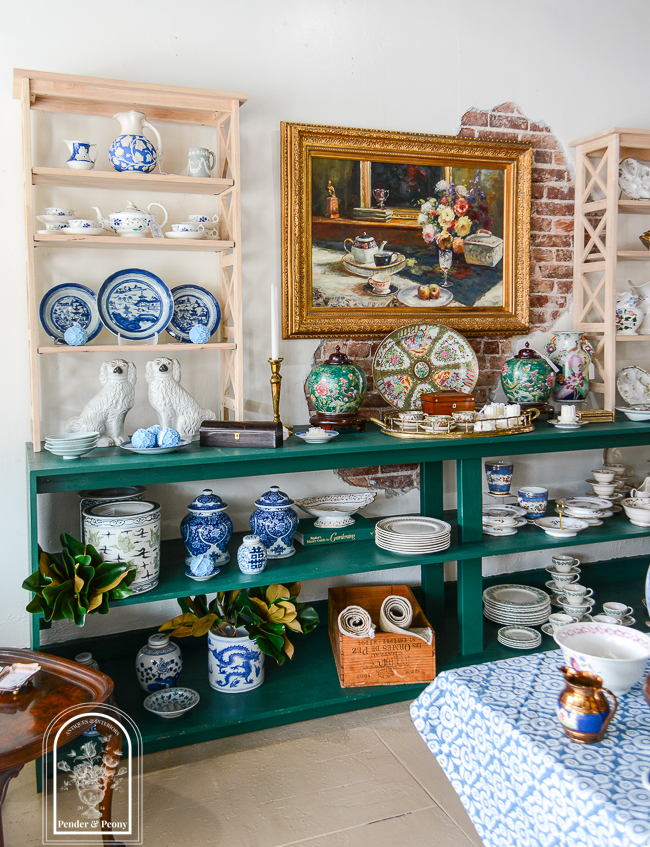 A peek inside the Pender & Peony Pop-Up Shop in downtown Clinton, TN at 346 Market Street